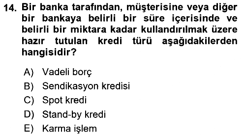 Uluslararası İşletmecilik 2019-2020 Dönem Sonu Sınavı - 14. soru