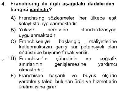 Uluslararası İşletmecilik 2012-2013 Tek Ders Sınavı - 4. soru