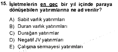 Uluslararası İşletmecilik 2013-2014 Tek Ders Sınavı - 15. soru