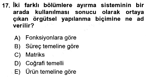 Uluslararası İşletmecilik 2018-2019 Tek Ders Sınavı - 17. soru