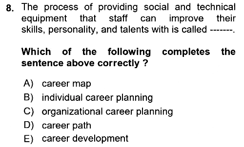 Human Resource Management 2021-2022 Dönem Sonu Sınavı - 8. soru