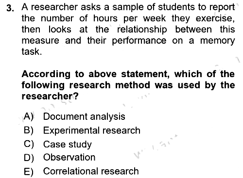 Psychology 2023-2024 Ara Sınav - 3. soru