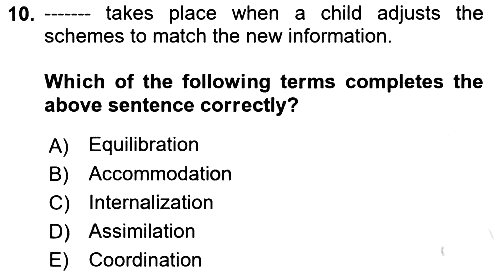 Psychology 2021-2022 Dönem Sonu Sınavı - 10. soru