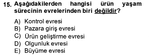 İş Planı 2012-2013 Ara Sınav - 15. soru