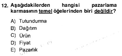 İş Planı 2013-2014 Ara Sınav - 12. soru