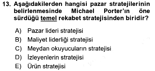 İş Planı 2015-2016 Ara Sınav - 13. soru