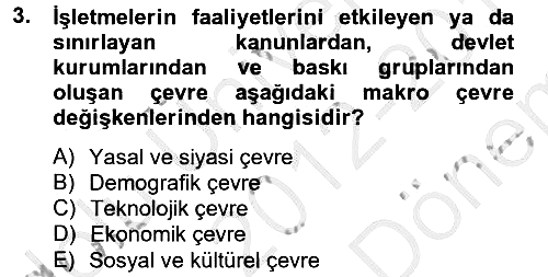 İş Planı 2012-2013 Dönem Sonu Sınavı - 3. soru