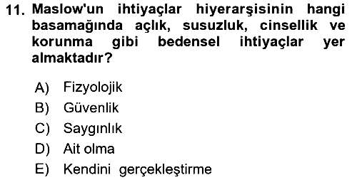 Küçük İşletme Yönetimi 2016-2017 3 Ders Sınavı - 11. soru
