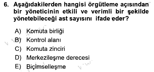 Küçük İşletme Yönetimi 2023-2024 Dönem Sonu Sınavı - 6. soru
