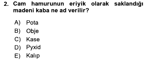 Ortaçağdan Günümüze Anadolu Uygarlıkları 2016-2017 3 Ders Sınavı - 2. soru