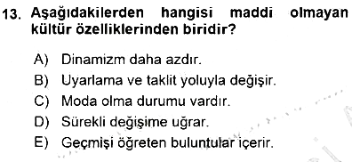 Turizm Coğrafyası 2015-2016 Ara Sınav - 13. soru