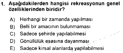 Turizm Coğrafyası 2015-2016 Dönem Sonu Sınavı - 1. soru