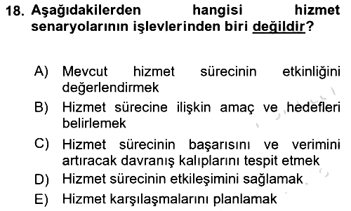 Turizm Pazarlaması 2021-2022 Ara Sınav - 18. soru