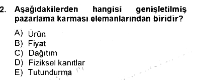 Turizm Pazarlaması 2012-2013 Dönem Sonu Sınavı - 2. soru