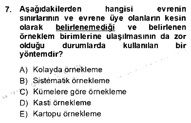 Turizm Pazarlaması 2013-2014 Dönem Sonu Sınavı - 7. soru
