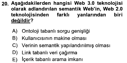 Turizm Pazarlaması 2017-2018 Dönem Sonu Sınavı - 20. soru