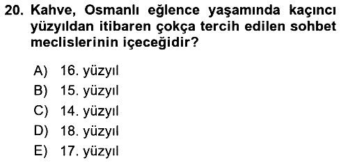 Türkiye’nin Somut Olmayan Kültürel Mirası 2024-2025 Yaz Okulu Sınavı - 20. soru