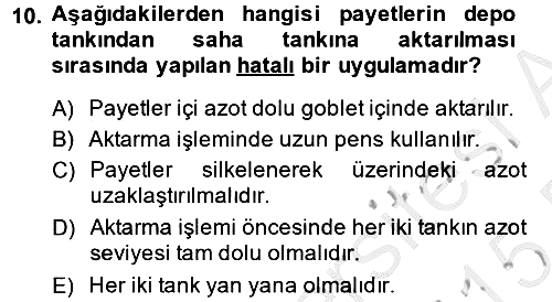 Doğum Bilgisi ve Suni Tohumlama 2014-2015 Ara Sınav - 10. soru