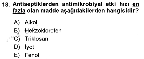 Genel Mikrobiyoloji 2024-2025 Ara Sınav - 18. soru