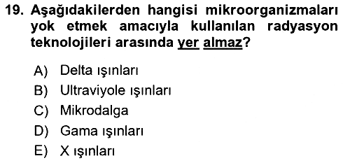 Genel Mikrobiyoloji 2025-2026 Ara Sınav - 19. soru