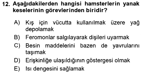 Temel Klinik Bilgisi 2016-2017 Ara Sınav - 12. soru