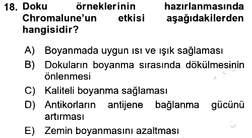 Temel Veteriner Patoloji 2016-2017 Ara Sınav - 18. soru