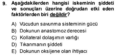 Temel Veteriner Patoloji 2013-2014 Dönem Sonu Sınavı - 9. soru