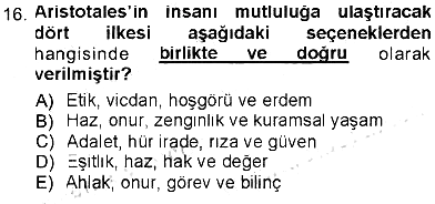 Veteriner Hizmetleri Mevzuatı ve Etik 2012-2013 Tek Ders Sınavı - 16. soru