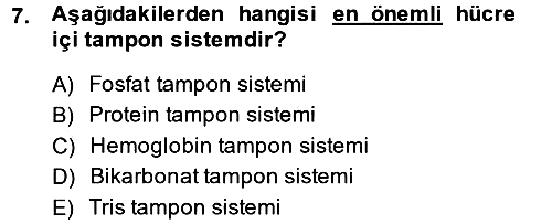 Veteriner Laboratuvar Teknikleri ve Prensipleri 2013-2014 Ara Sınav - 7. soru