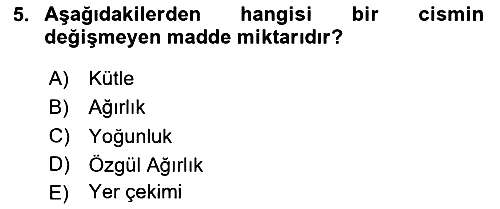 Veteriner Laboratuvar Teknikleri ve Prensipleri 2025-2026 Ara Sınav - 5. soru