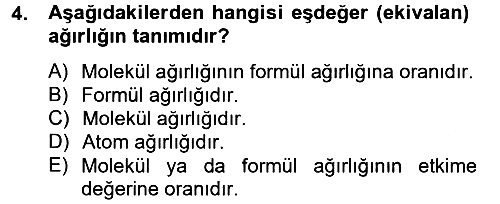 Veteriner Laboratuvar Teknikleri ve Prensipleri 2012-2013 Dönem Sonu Sınavı - 4. soru