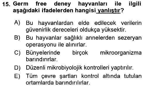 Viroloji 2017-2018 Ara Sınav - 15. soru