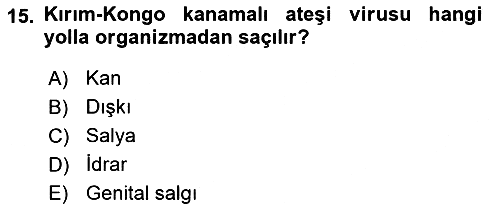 Viroloji 2023-2024 Ara Sınav - 15. soru