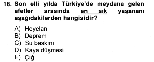Çağdaş Lojistik Uygulamaları 2012-2013 Dönem Sonu Sınavı - 18. soru
