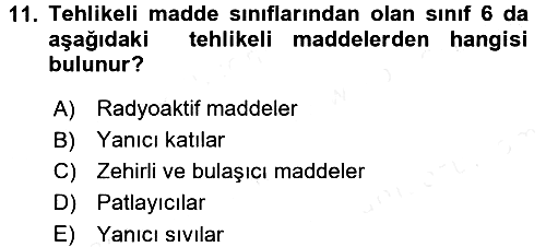 Lojistik İlkeleri 2017-2018 Dönem Sonu Sınavı - 11. soru