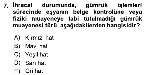 Lojistik İlkeleri 2022-2023 Dönem Sonu Sınavı - 7. soru