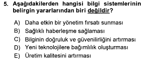 Lojistik Maliyetleri ve Raporlama 1 2016-2017 Dönem Sonu Sınavı - 5. soru