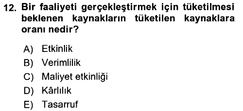 Lojistik Maliyetleri ve Raporlama 2 2023-2024 Dönem Sonu Sınavı - 12. soru
