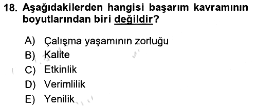 Lojistik Maliyetleri ve Raporlama 2 2022-2023 Yaz Okulu Sınavı - 18. soru