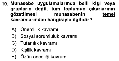 Lojistik Maliyetleri ve Raporlama 2 2023-2024 Yaz Okulu Sınavı - 10. soru