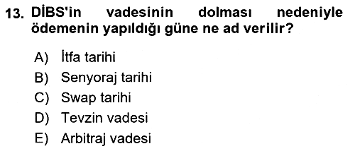 Devlet Borçları 2022-2023 Ara Sınav - 13. soru