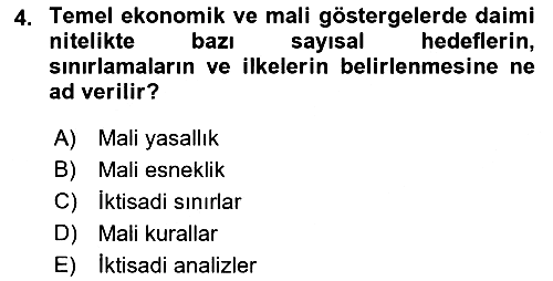 Devlet Borçları 2023-2024 Ara Sınav - 4. soru