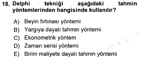 Devlet Bütçesi 2017-2018 Ara Sınav - 18. soru