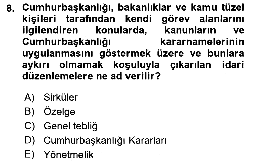 Genel Vergi Hukuku 2019-2020 Ara Sınav - 8. soru