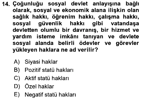 Genel Vergi Hukuku 2017-2018 Dönem Sonu Sınavı - 14. soru
