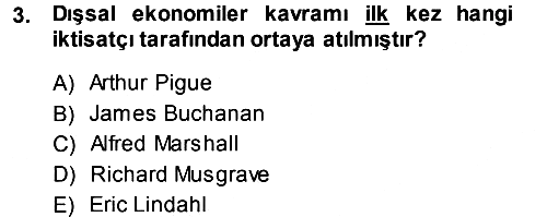 Kamu Ekonomisi 1 2013-2014 Ara Sınav - 3. soru
