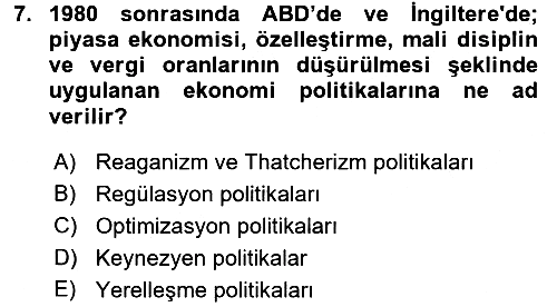 Kamu Ekonomisi 1 2017-2018 Ara Sınav - 7. soru