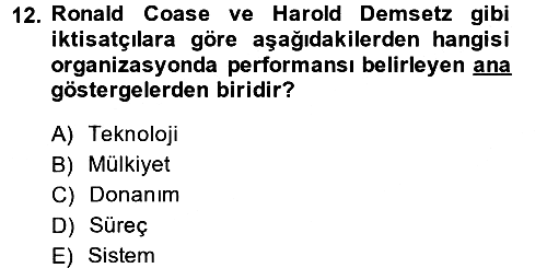 Kamu Ekonomisi 1 2014-2015 Dönem Sonu Sınavı - 12. soru