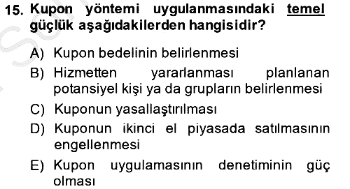 Kamu Ekonomisi 1 2014-2015 Dönem Sonu Sınavı - 15. soru