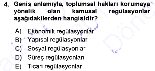 Kamu Ekonomisi 1 2015-2016 Dönem Sonu Sınavı - 4. soru